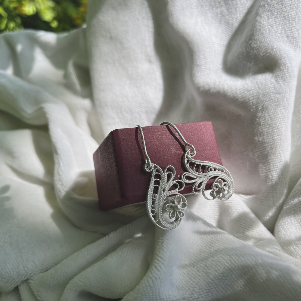 Серьги "Виола" (серебро)