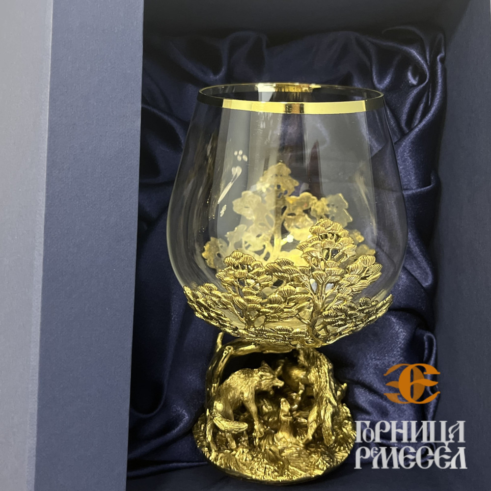 Бокал для коньяка "Волки" фото-7