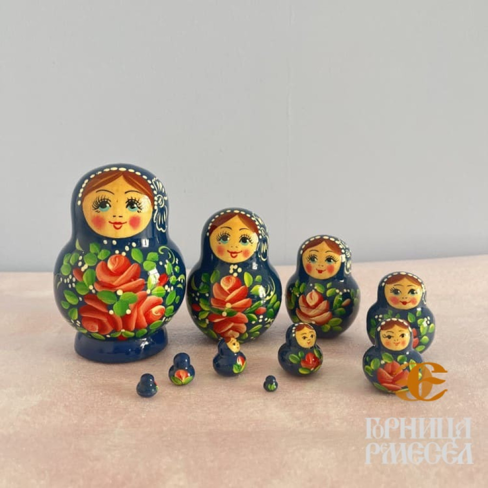 Матрешка "Катюша"  10 кукольная  фото-3