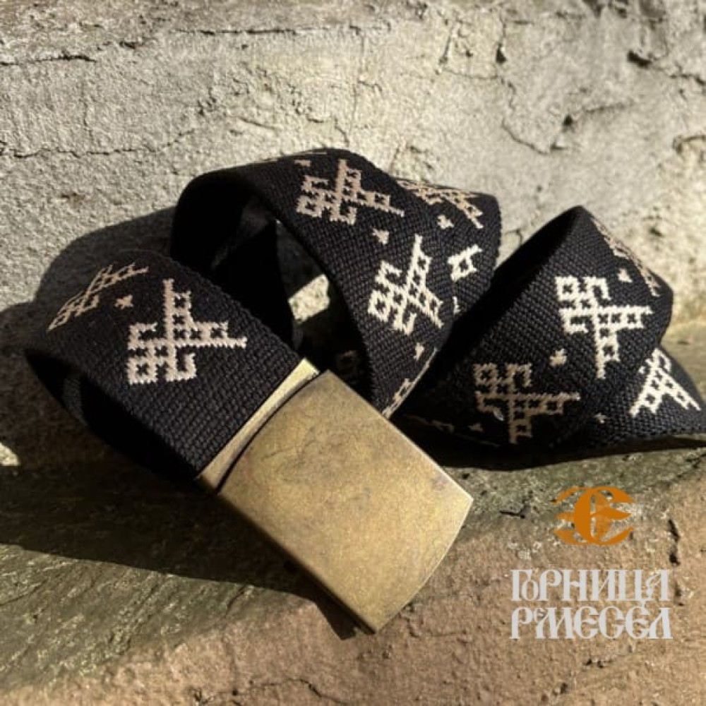 Пояс "Беларускi абярэг" с пряжкой в подарочной упаковке фото-2