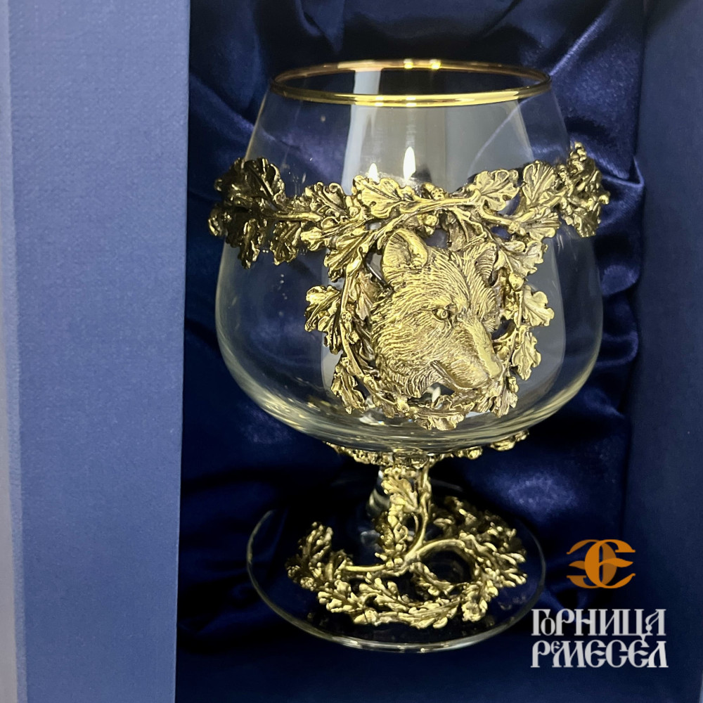 Коробка картон 1 бокал для коньяка - фото1 Коробка картон 1 бокал для коньяка - фото1