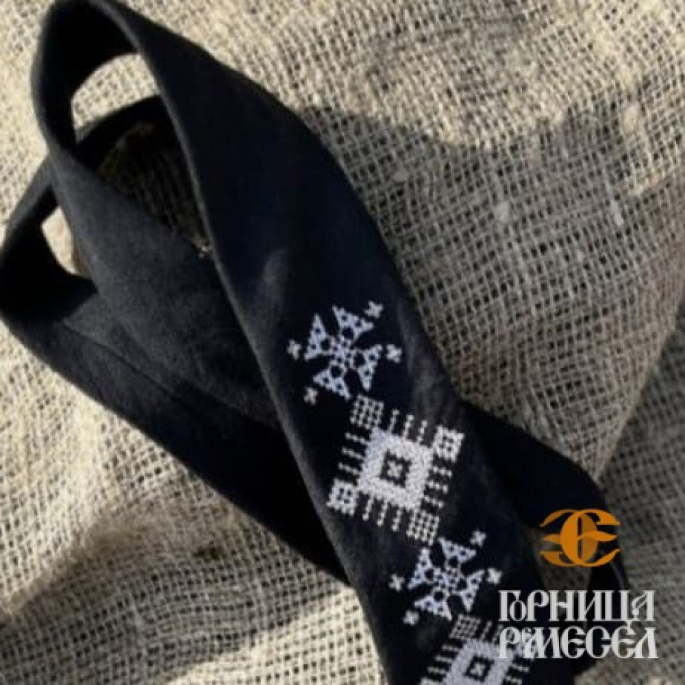 Галстук с вышивкой "Мужчынская сіла", в подарочной коробке фото-4