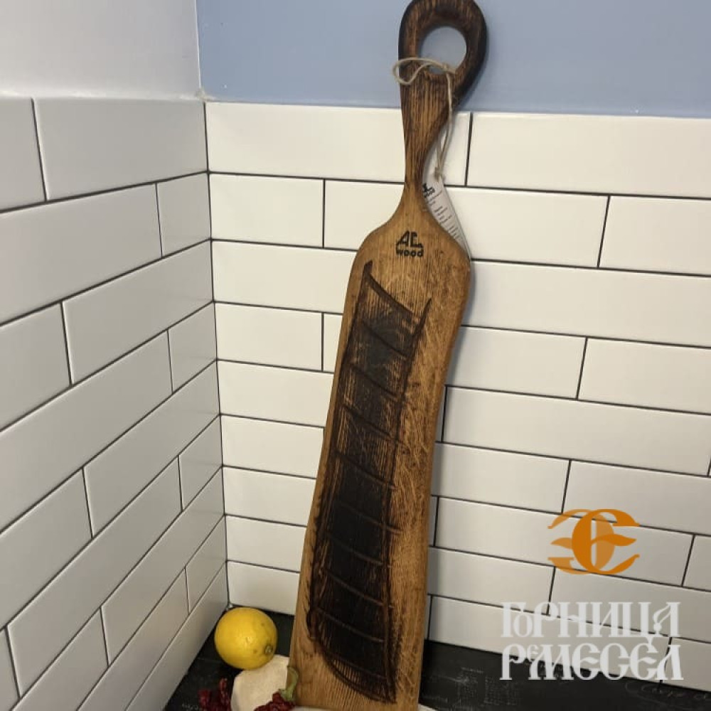 Деревянная доска с ручкой, большая, 69-13 см фото-3