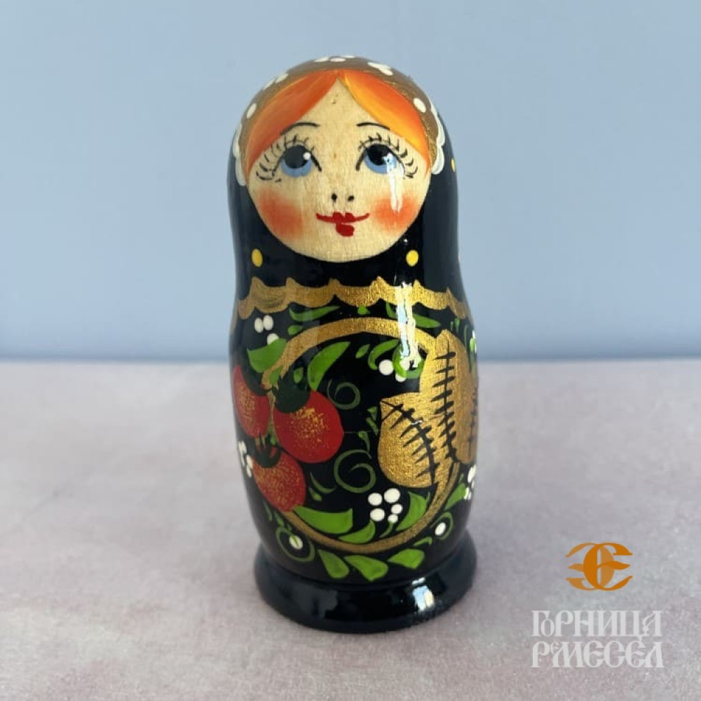 Матрешка "Россияночка" 5 кукольная, нетр. - фото2 Матрешка "Россияночка" 5 кукольная, нетр. - фото2