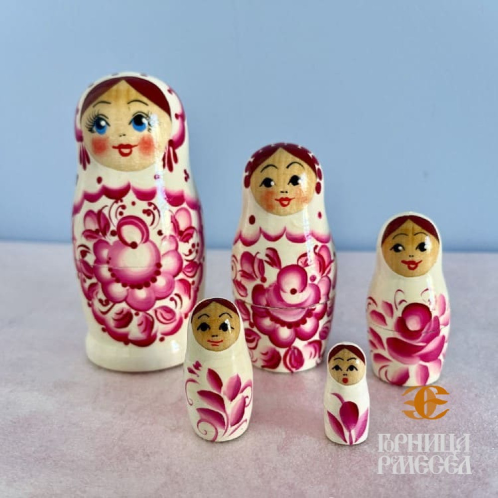 Матрешка "Россияночка" 5 кукольная фото-3