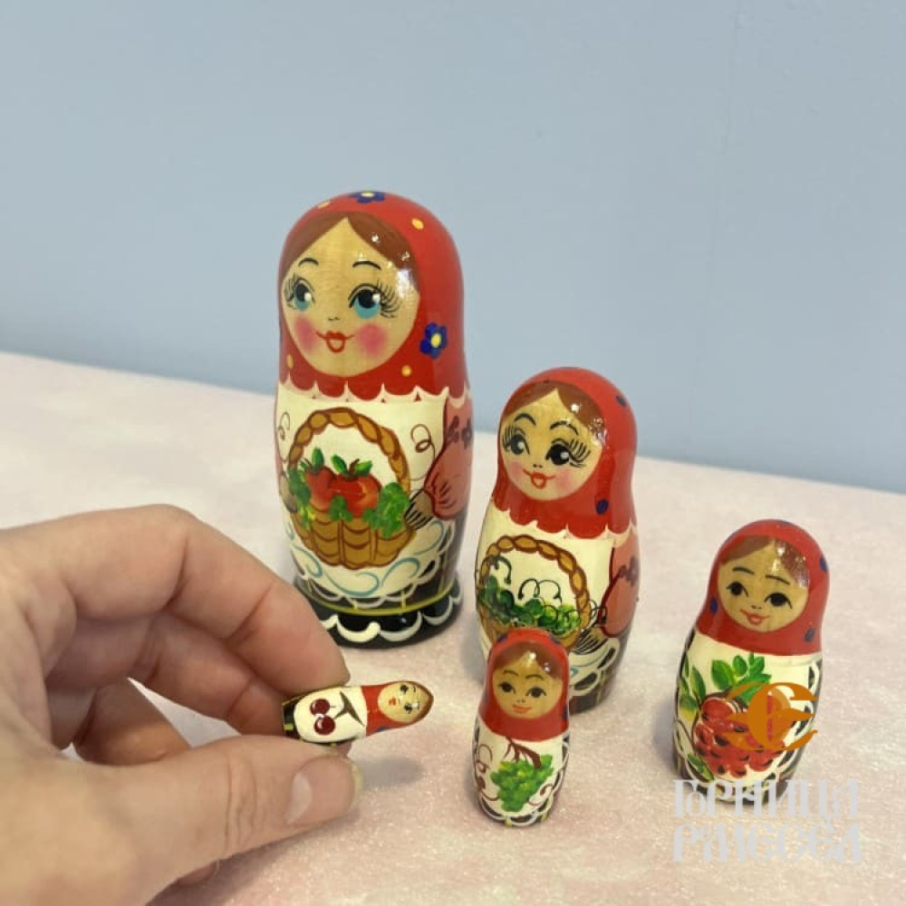 Матрешка "Россияночка" 5 кукольная - фото2 Матрешка "Россияночка" 5 кукольная - фото2