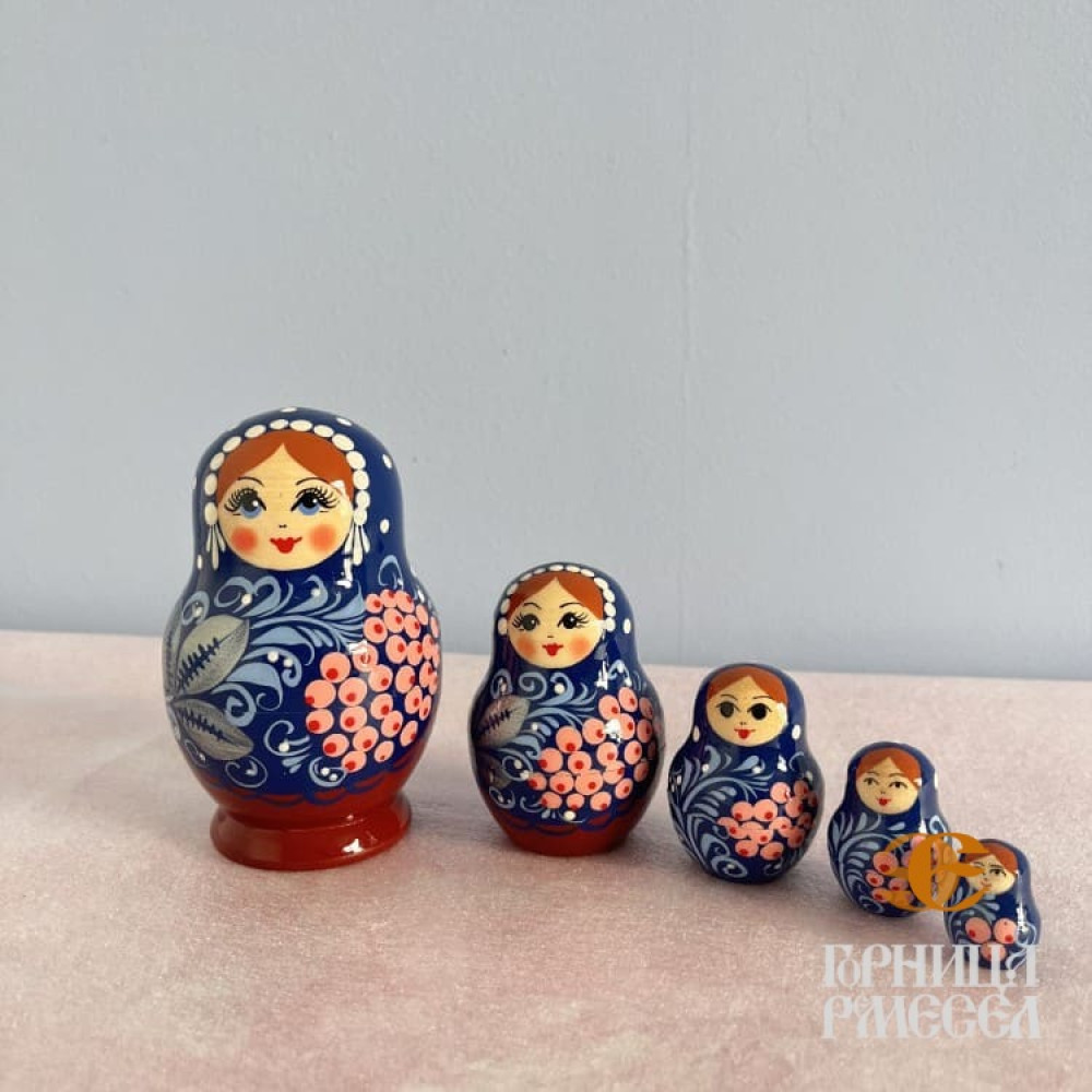 Матрешка "Катюша"  5 кукольная  - фото2