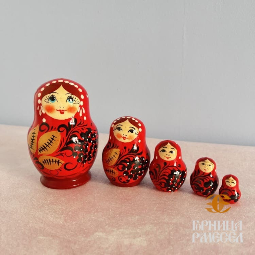 Матрешка "Катюша" 5 кукольная - фото1 Матрешка "Катюша" 5 кукольная - фото1