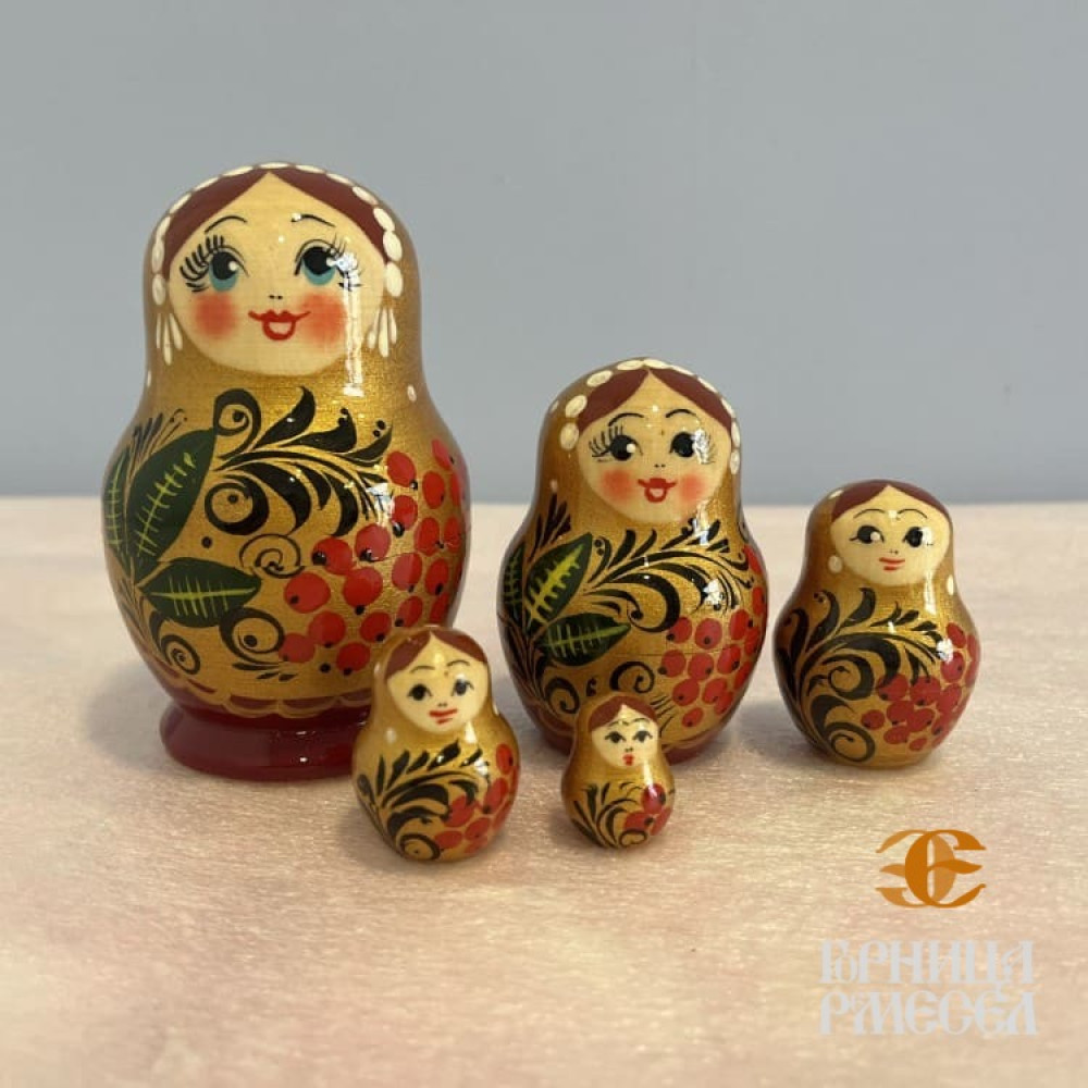 Матрешка "Катюша" 5 кукольная - фото2 Матрешка "Катюша" 5 кукольная - фото2