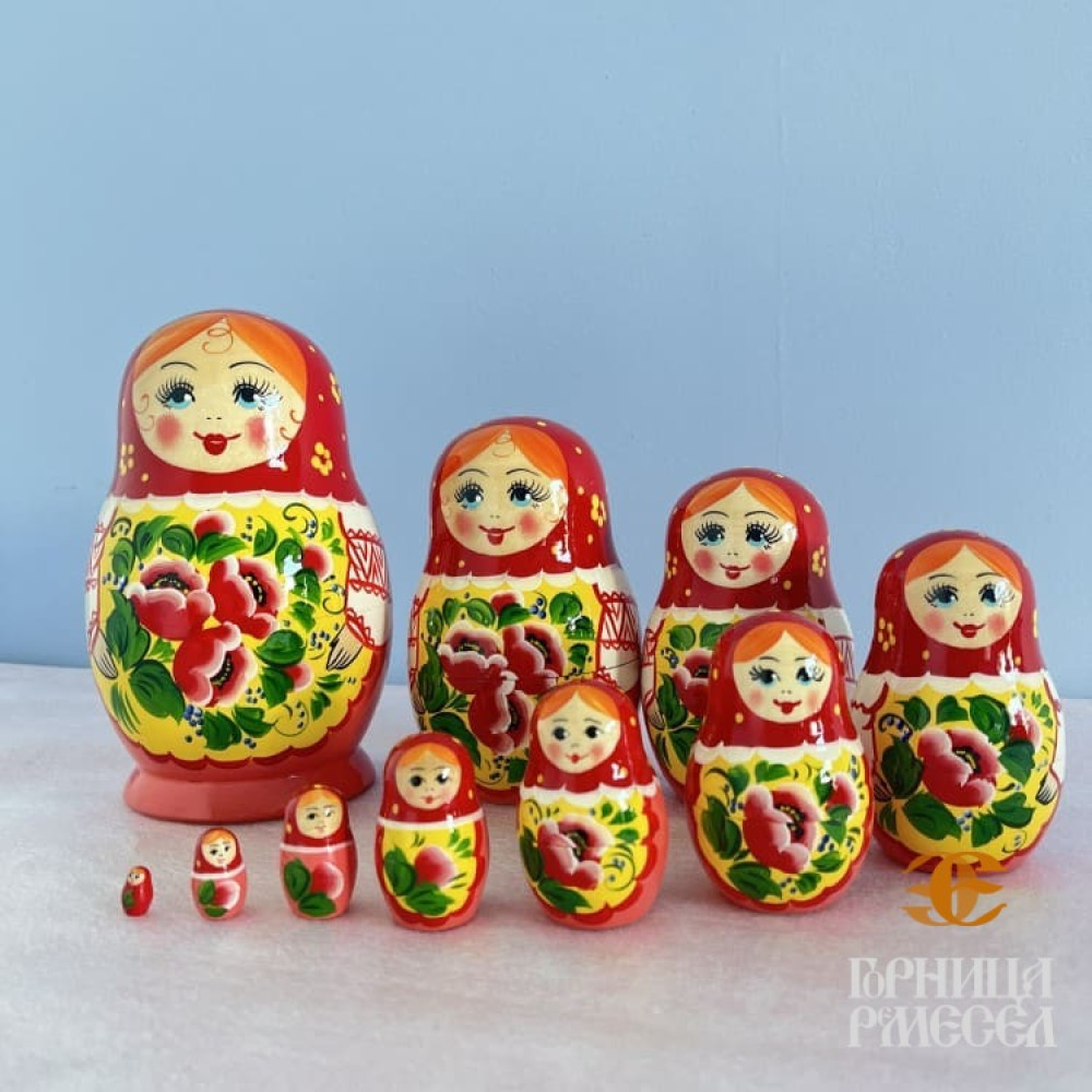 Матрешка "Анюта"  10 кукольная фото-3