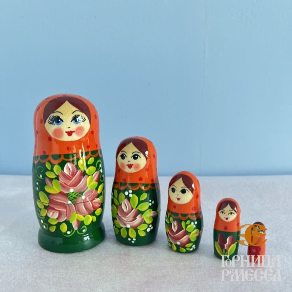 Матрешка "Россияночка" 5 кукольная, нетрадиционная фото-3