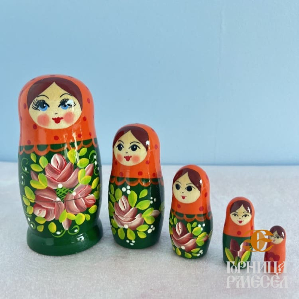 Матрешка "Россияночка" 5 кукольная, нетрадиционная - фото2 Матрешка "Россияночка" 5 кукольная, нетрадиционная - фото2