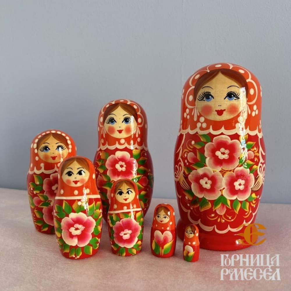 Матрешка "Россияночка" 7  кукольная фото-3
