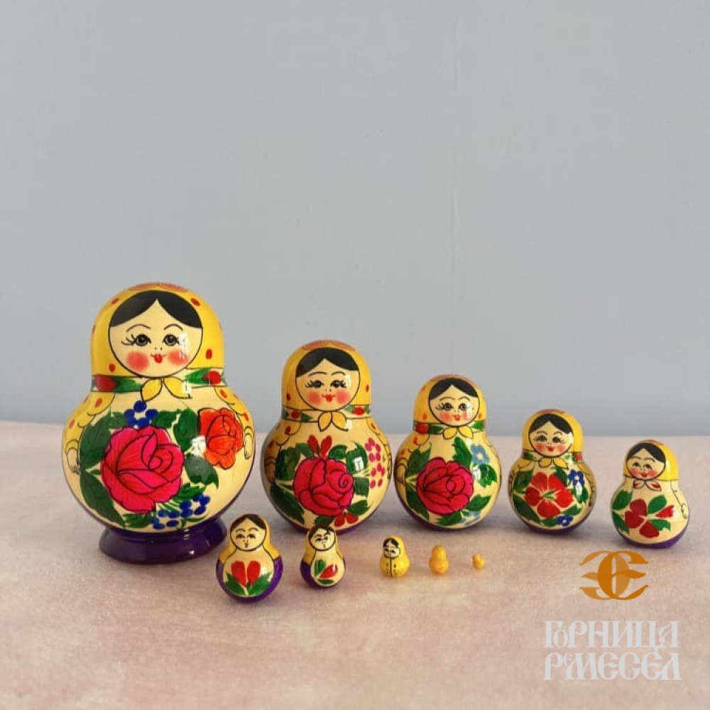 Матрешка "Катюша" 10 кукол - фото2 Матрешка "Катюша" 10 кукол - фото2