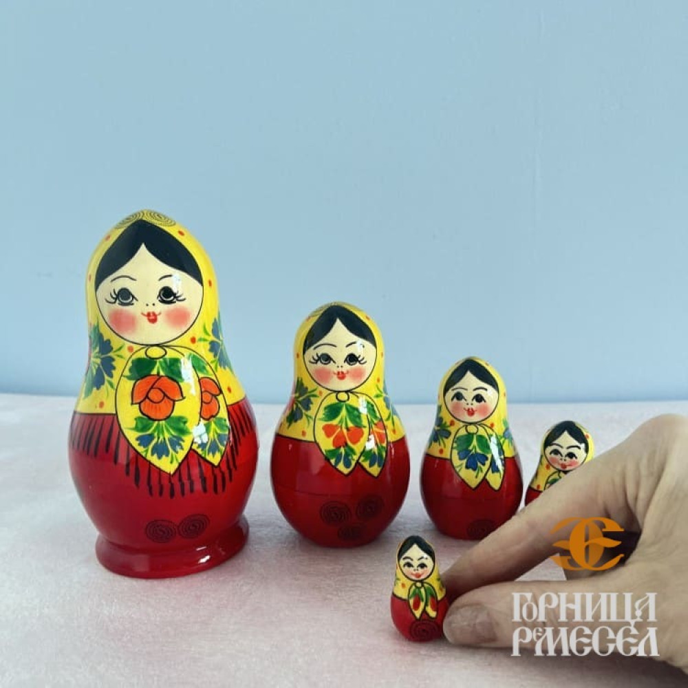 Матрешка "Грушенька - 1" 5 кукол фото-3