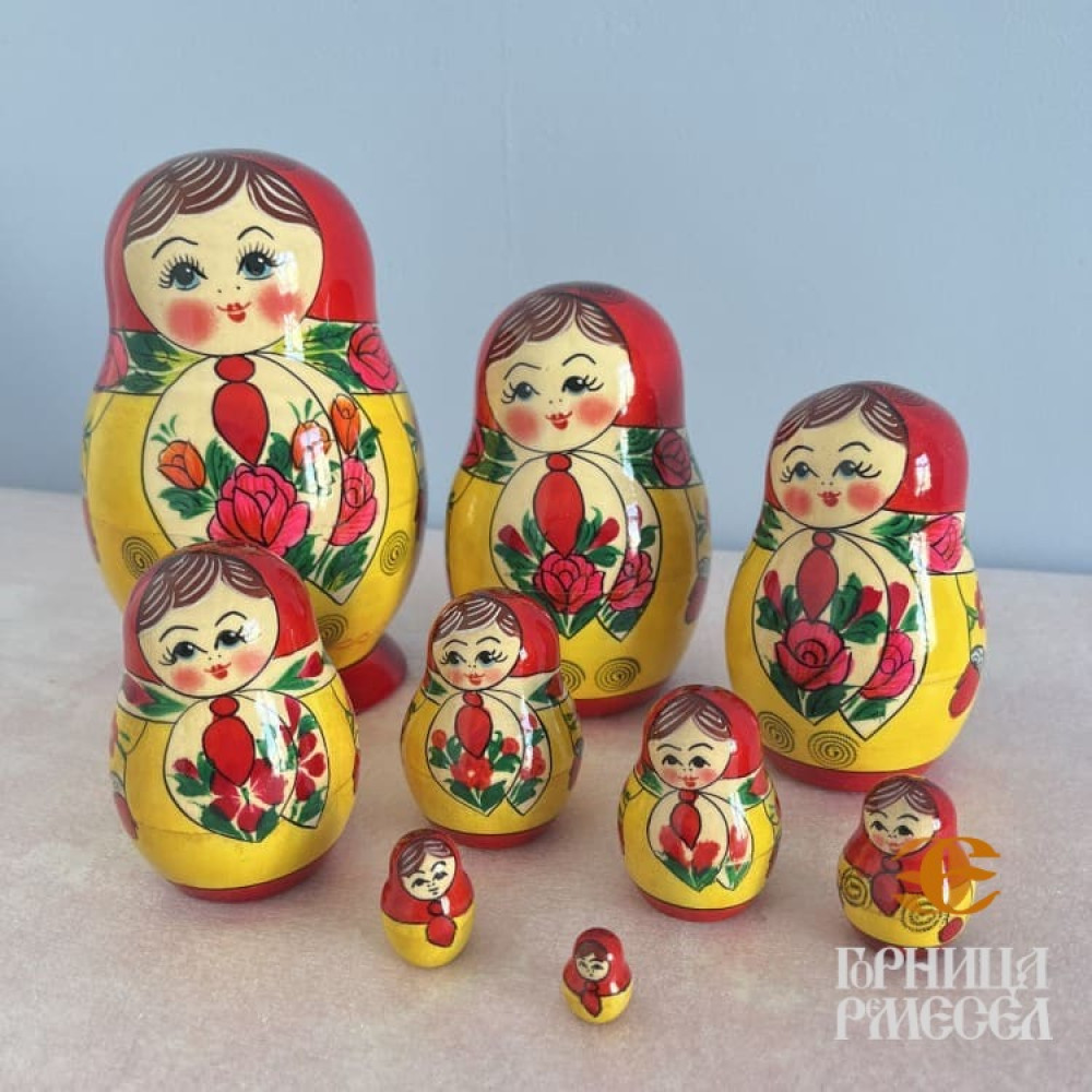 Матрешка "Анюта" 10 кукол - фото1 Матрешка "Анюта" 10 кукол - фото1