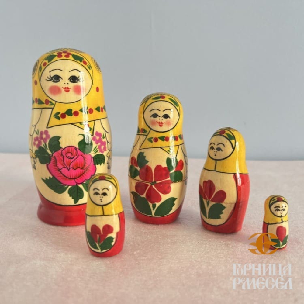 Матрешка "Настя" 5 кукольная - фото1 Матрешка "Настя" 5 кукольная - фото1