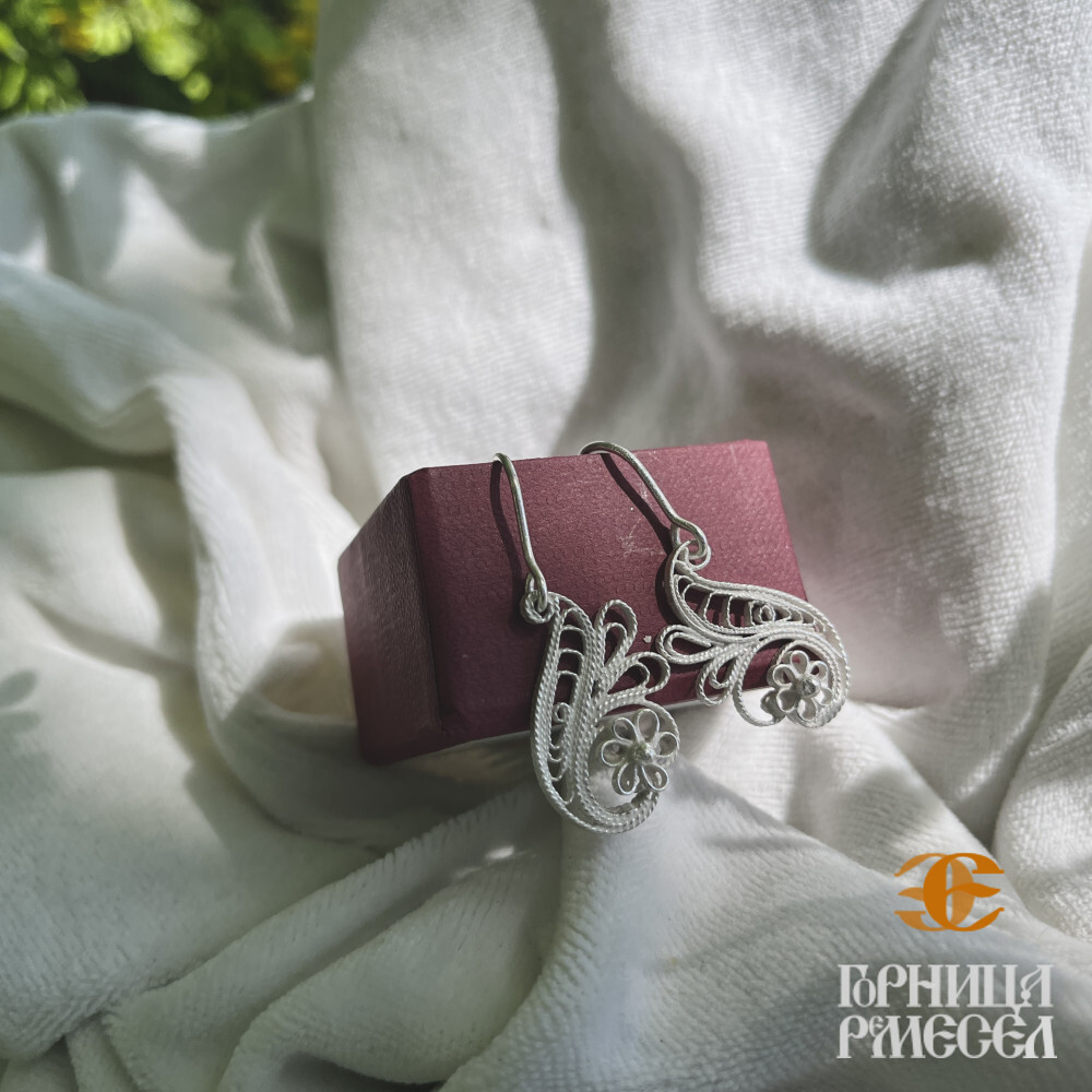 Серьги "Виола" (серебро)