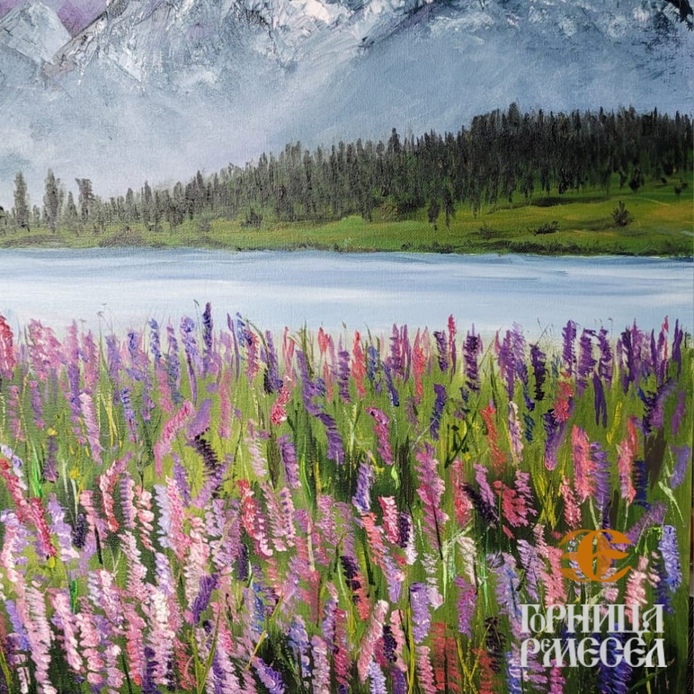 Картина "Горы", 50*60 см. фото-3