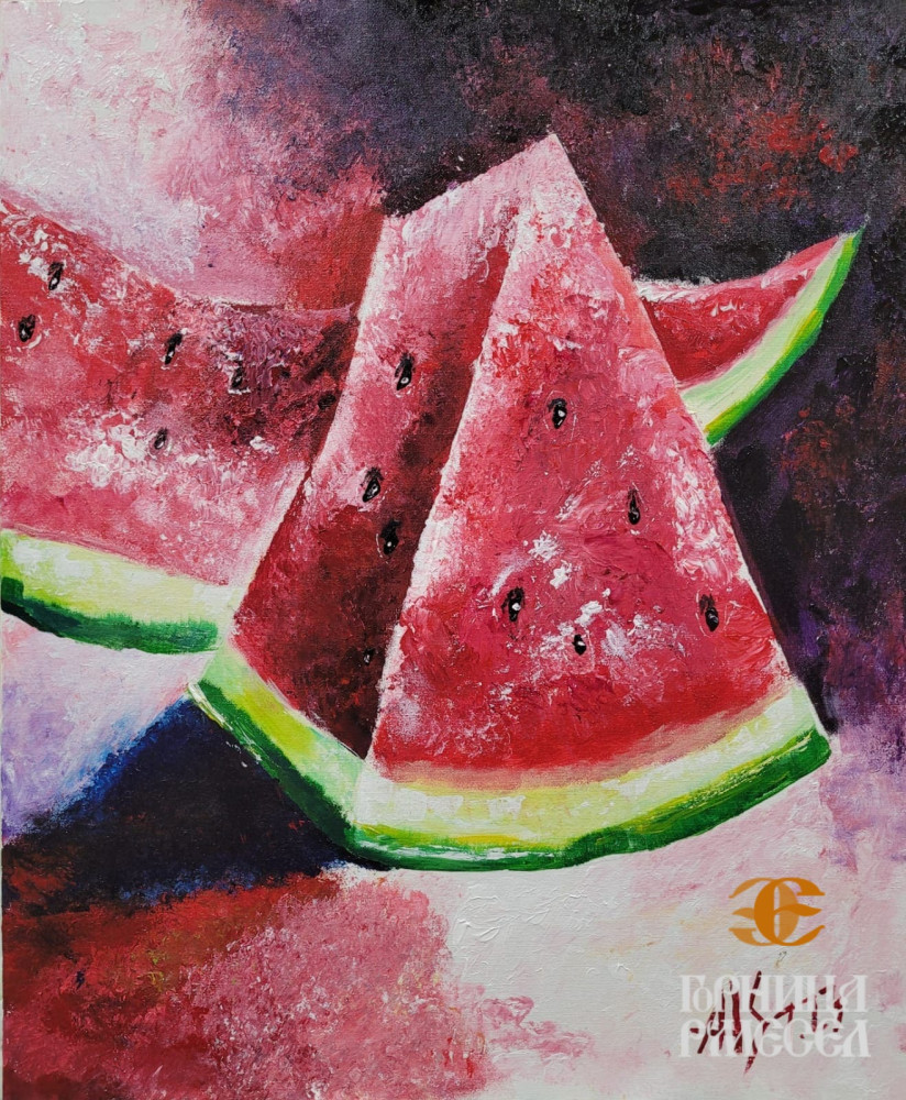 Картина "Арбуз", 50*60 см. - фото2 Картина "Арбуз", 50*60 см. - фото2