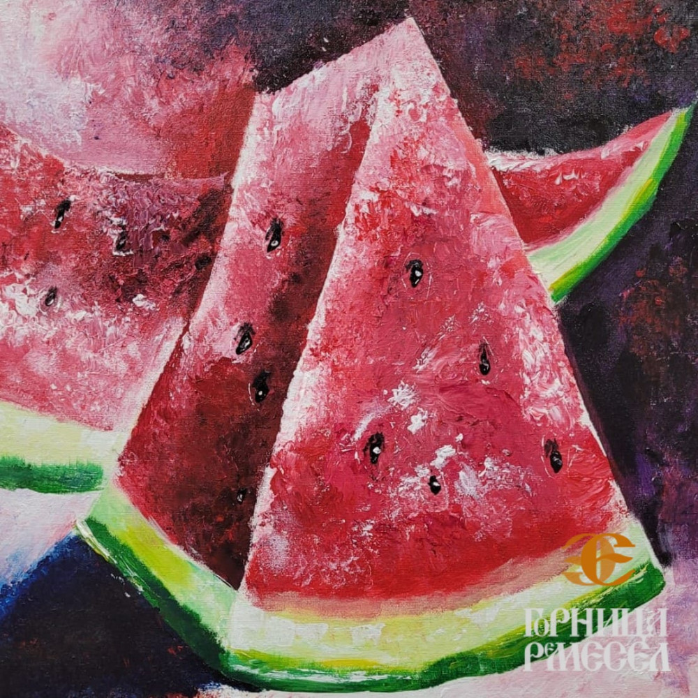 Картина "Арбуз", 50*60 см. - фото1 Картина "Арбуз", 50*60 см. - фото1