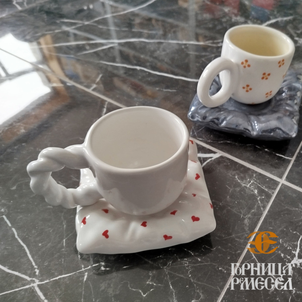 Чайная пара в коробке «Сердце»