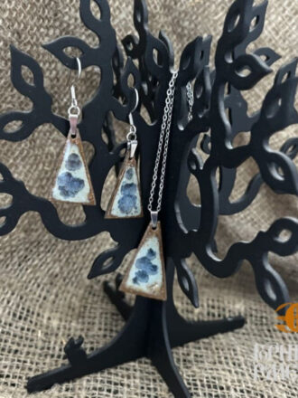 Комплект «Мираж» (сережки + кулон) в подарочной упаковке (в ассортименте)