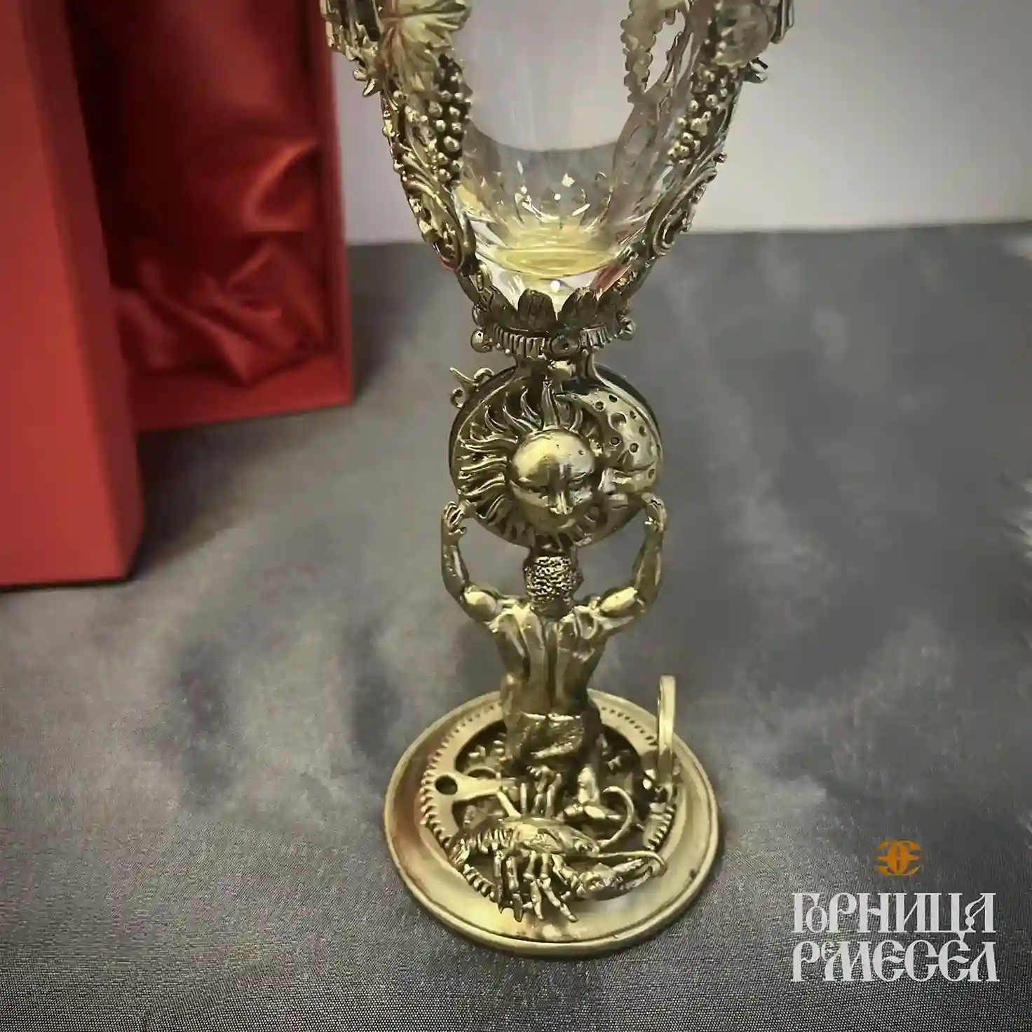 Бокал для вина «Зодиак Рак» в подарочной коробке — изображение 3