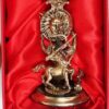 Эксклюзивный бокал для вина знак стрельца: латунь, кожа, нитрид‑титановое покрытие, подарочная коробка