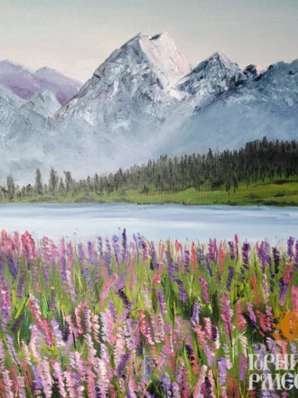 Картина "Горы", 50*60, масло