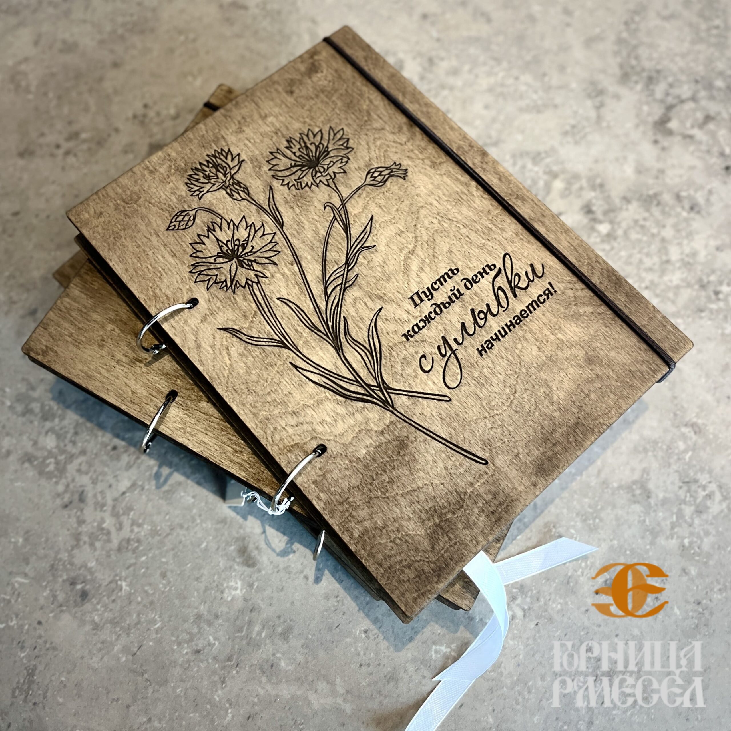 Блокнот деревянный на кольцах «Символы Беларуси» (в ассортименте) — изображение 6