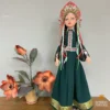 авторская интерьерная кукла Пелагея‑красавица, высота 75 см, ручная работа, русский народный стиль, нарядный костюм с кокошником, вышивка и декоративные элементы, изделие мастеров Горницы ремёсел, белорусское ремесло, коллекционная кукла, этно‑арт объект